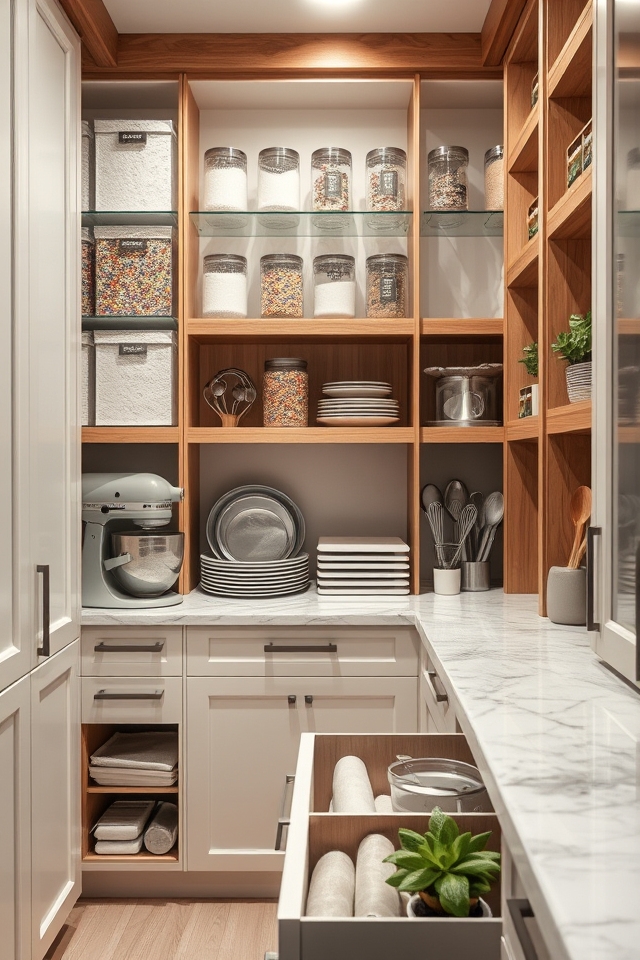 efficient baking supply organization