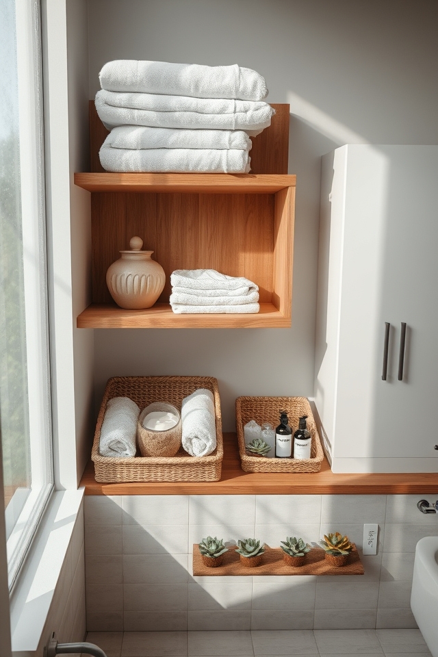 elegant bathroom storage ideas