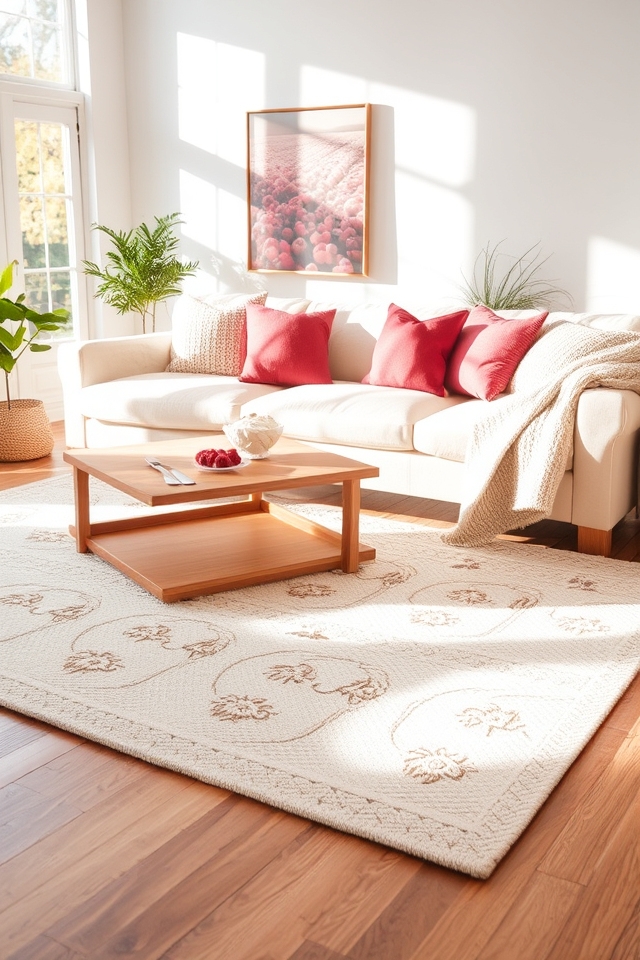 elegant cream throw rugs