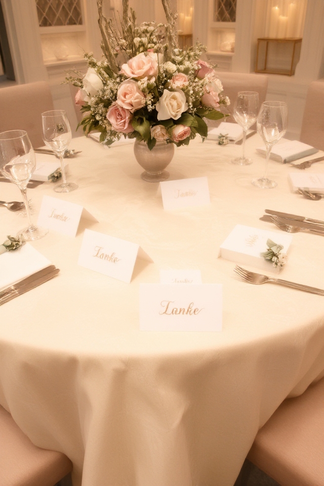 elegant personalized dining decor