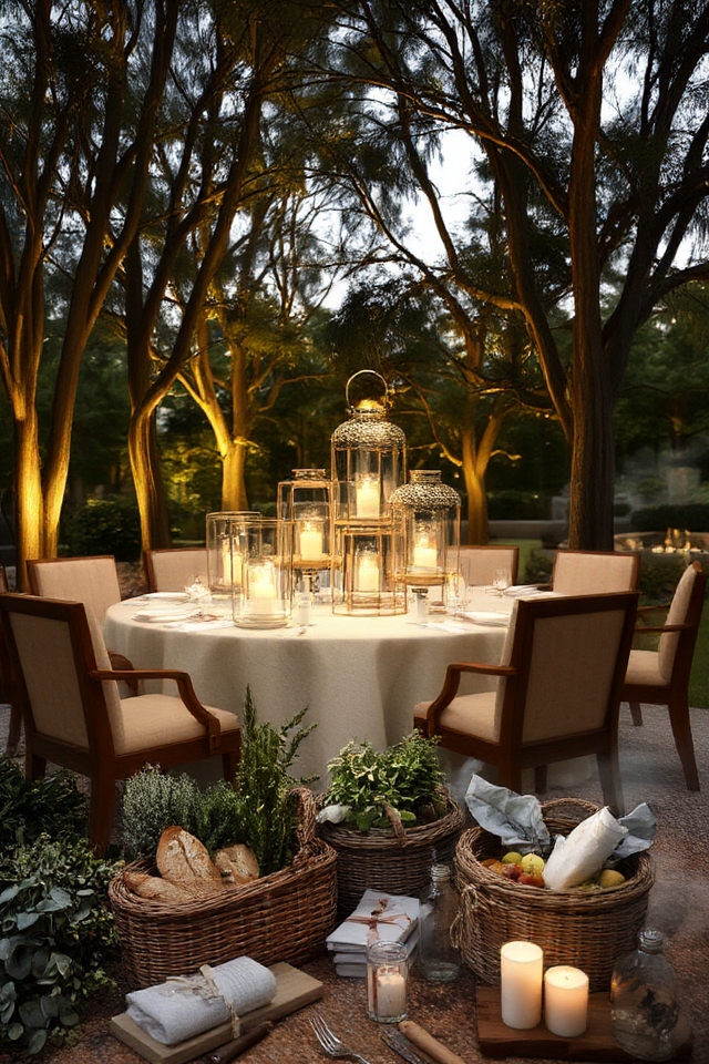 enchanting outdoor dining ambiance