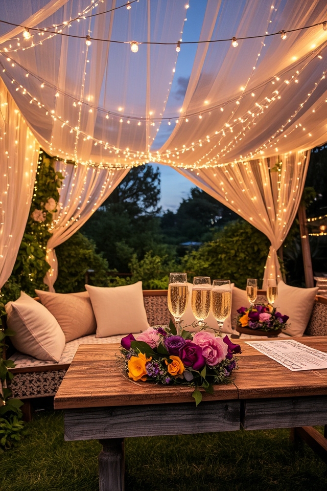 enchanting string light ambiance