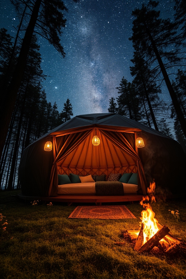 enchanting yurt stargazing experience