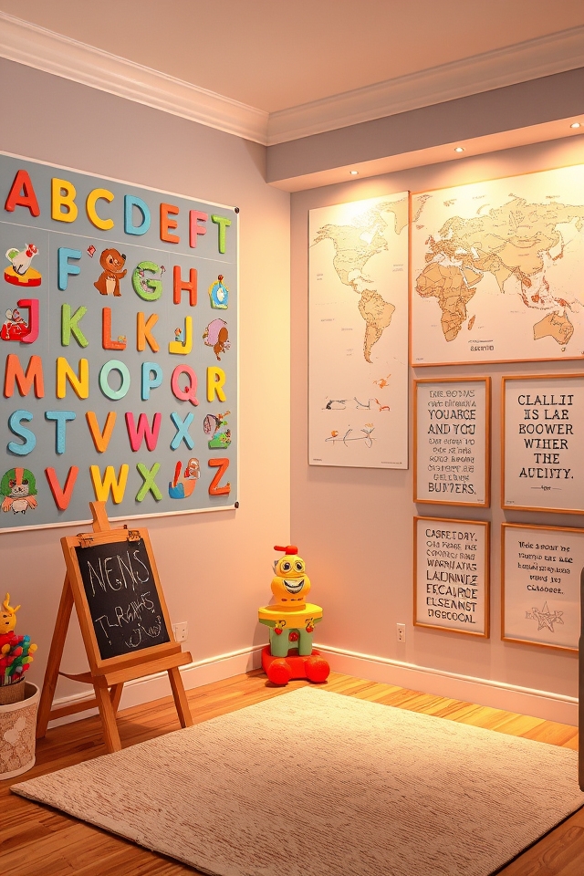 engaging educational wall decor