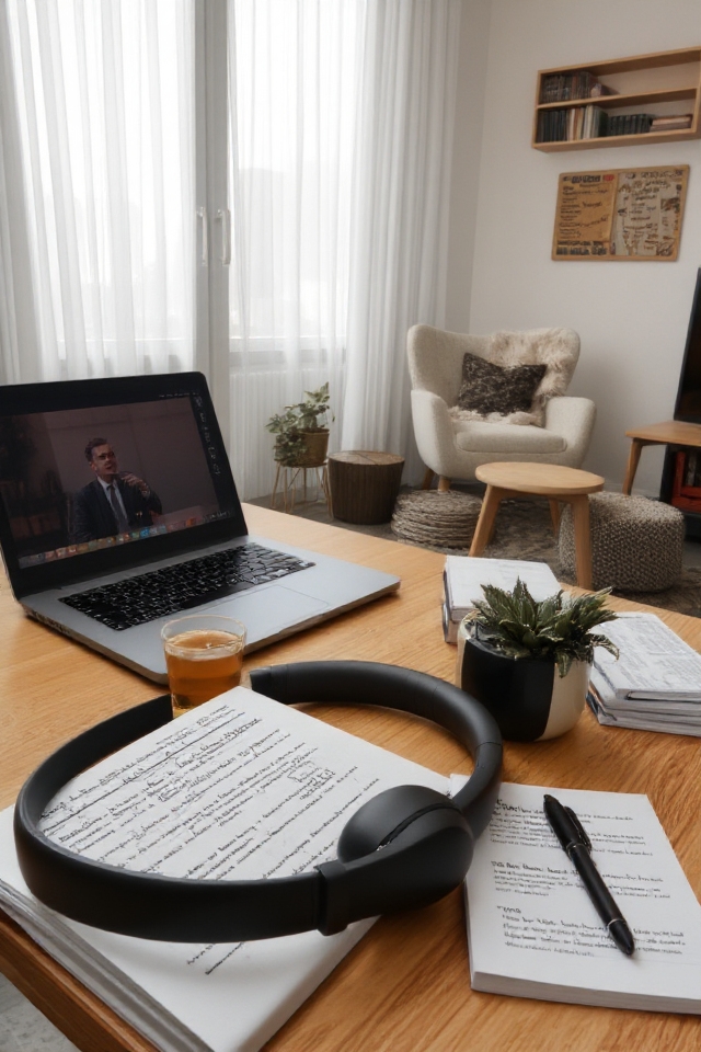 enhance focus with headphones