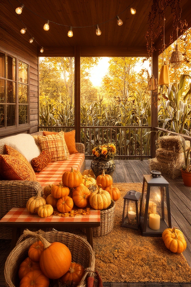 fall themed outdoor decor ideas