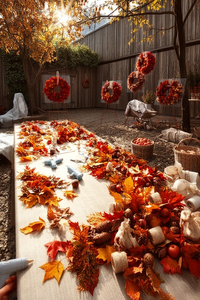 fall wreath crafting workshop