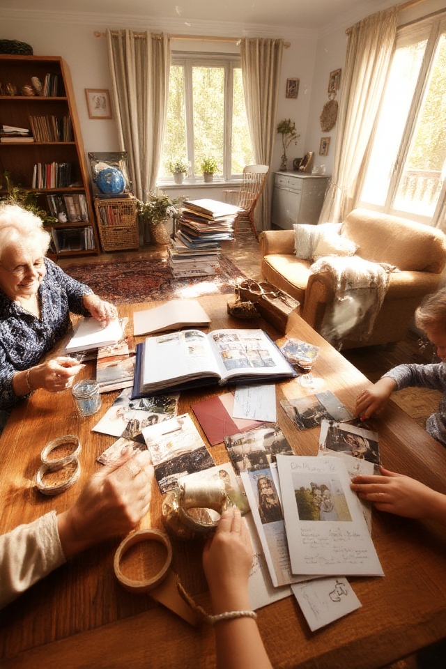 family memories scrapbook creation
