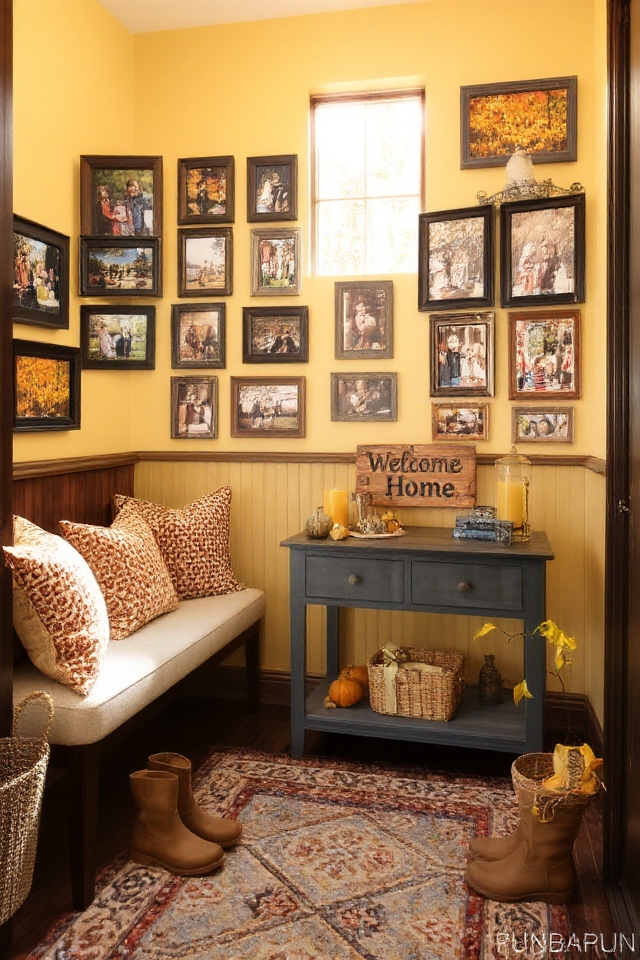 family photo gallery display