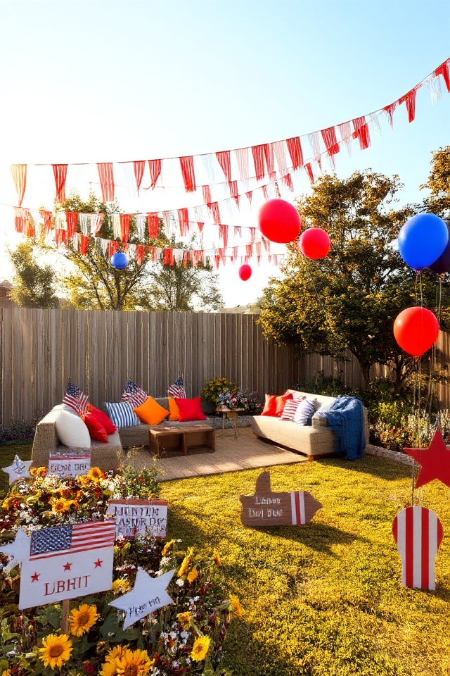 festive labor day decor