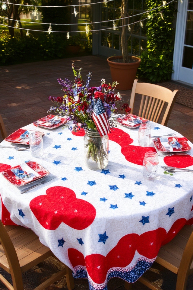 festive outdoor dining experience