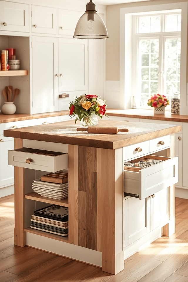 functional baking workspace island