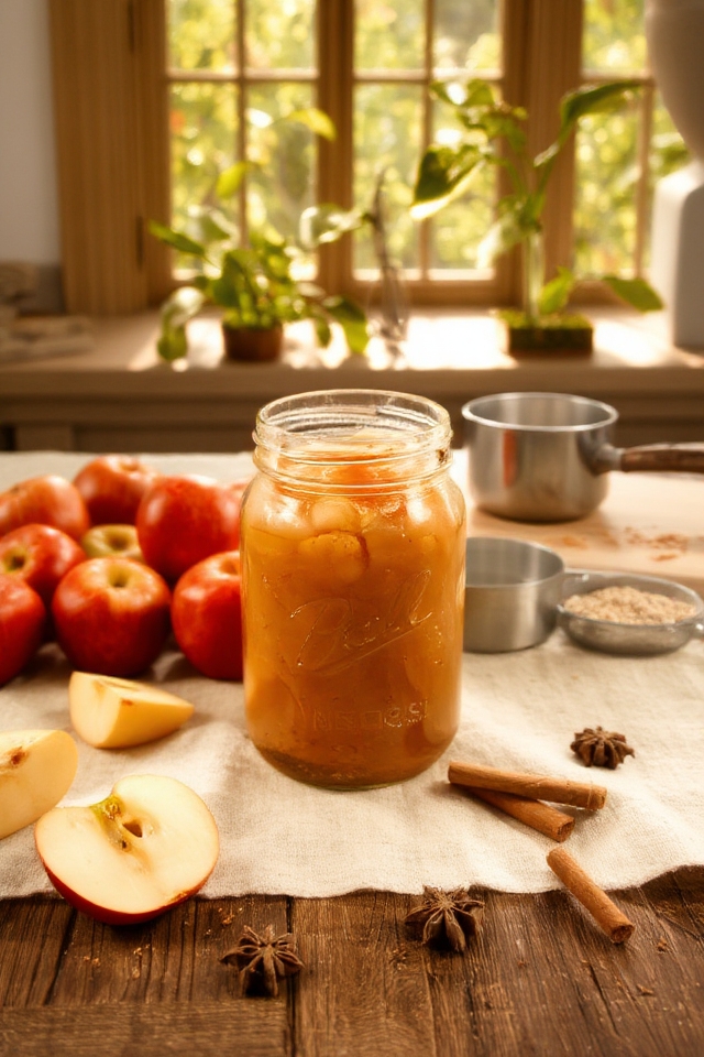 homemade applesauce with cinnamon