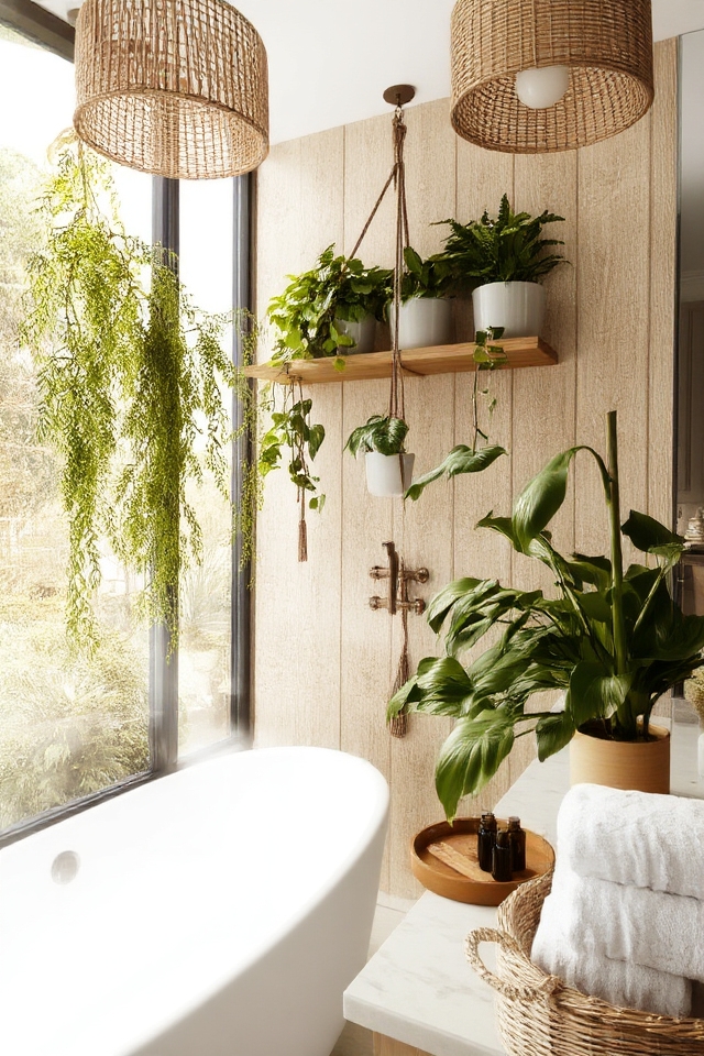 humid friendly decorative bathroom plants