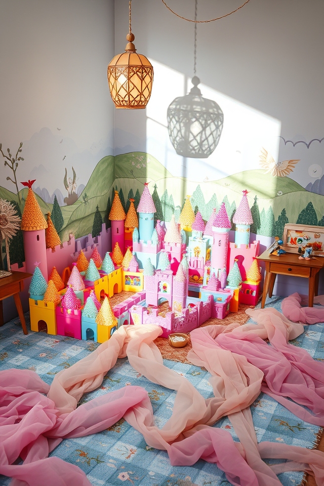 imaginative castle building fun