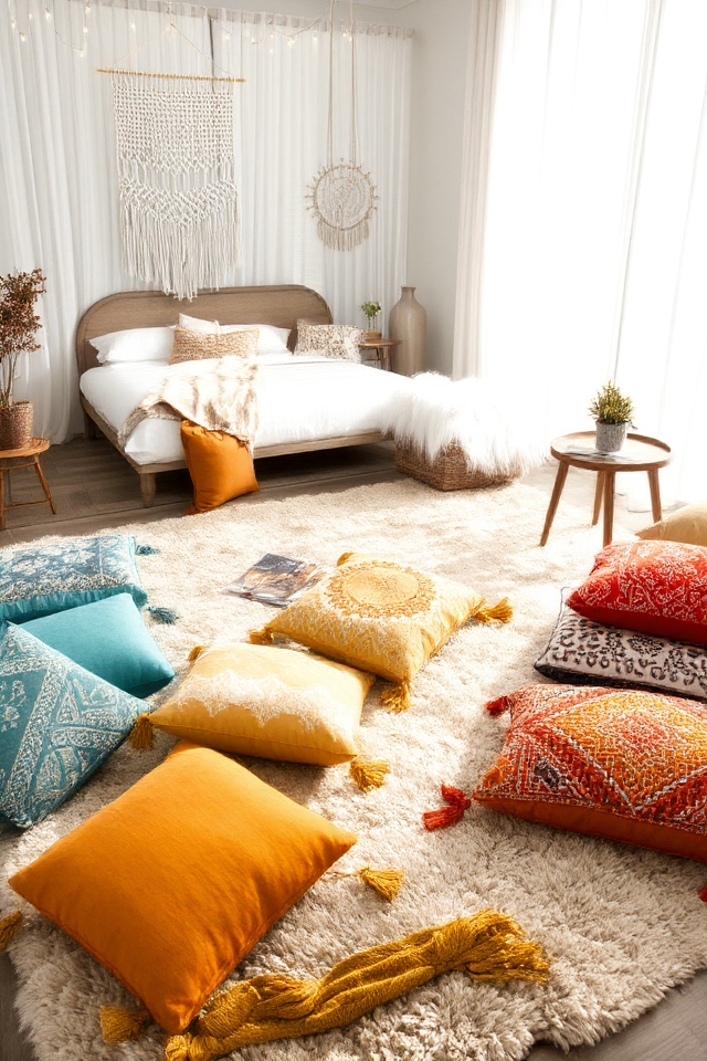 informal floor seating comfort