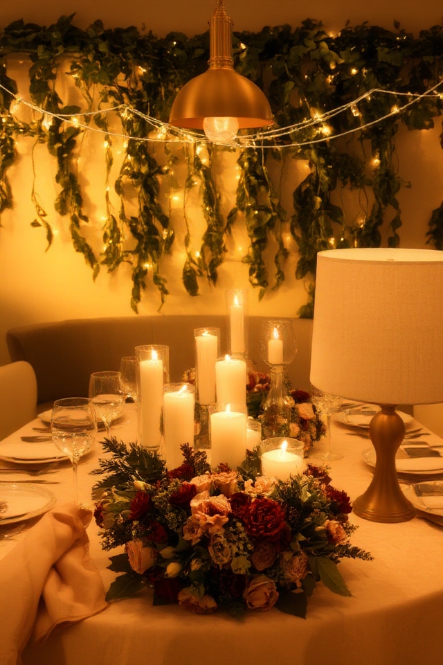 inviting dining space illumination