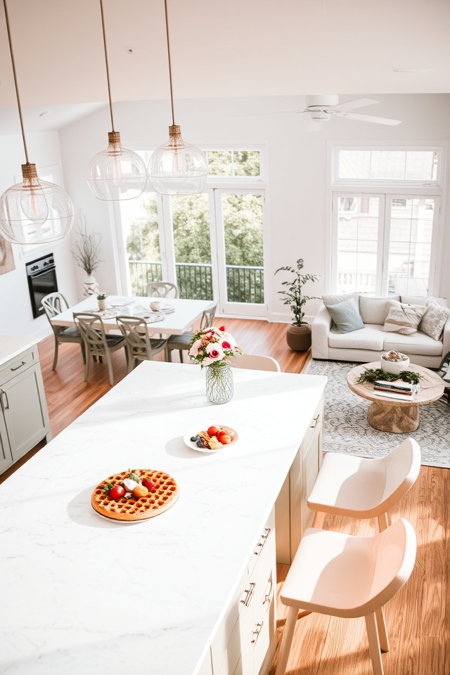 inviting open concept design