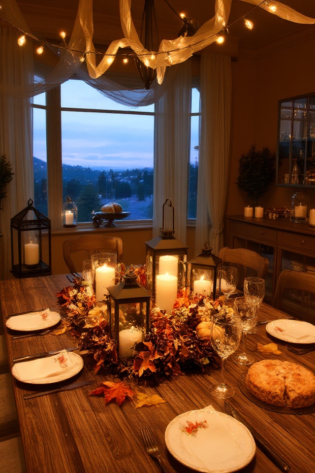 lanterns create cozy atmosphere