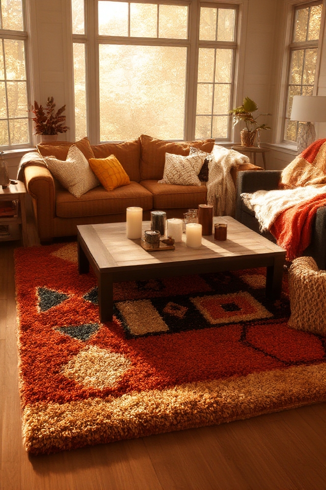 layer rugs for warmth