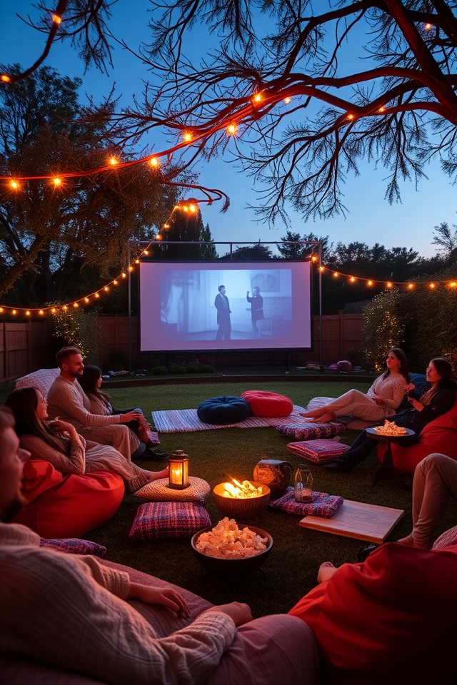 magical open air movie lounge
