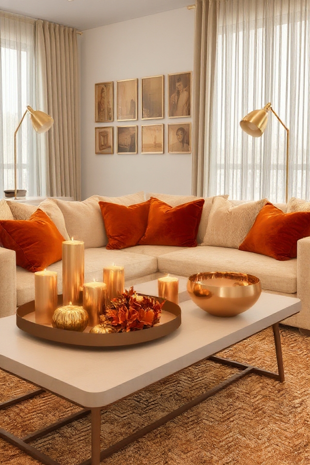 metallic accents for elegance
