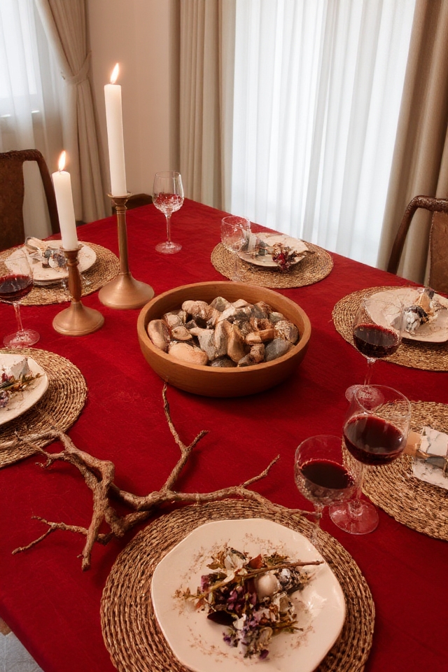natural decor for dining