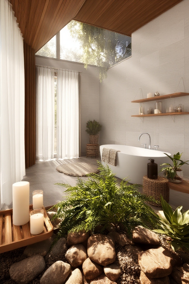 natural spa like decor