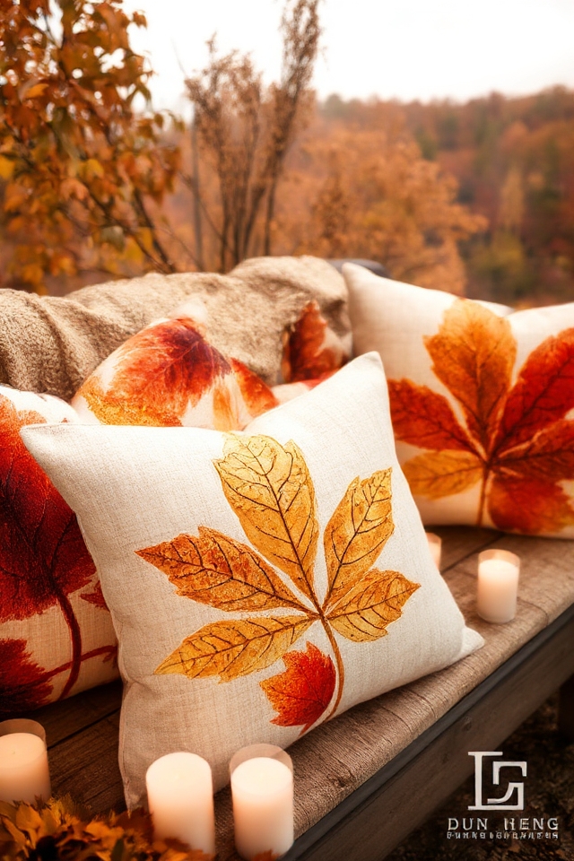 nature inspired autumn pillow designs