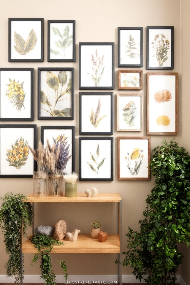 nature inspired wall arrangement