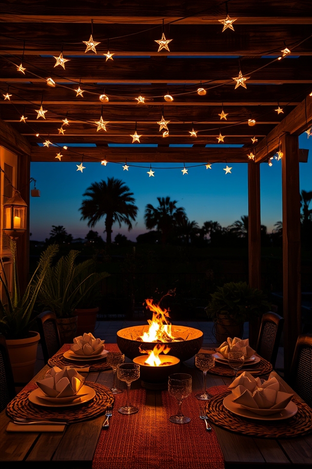 nautical themed decorative string lights
