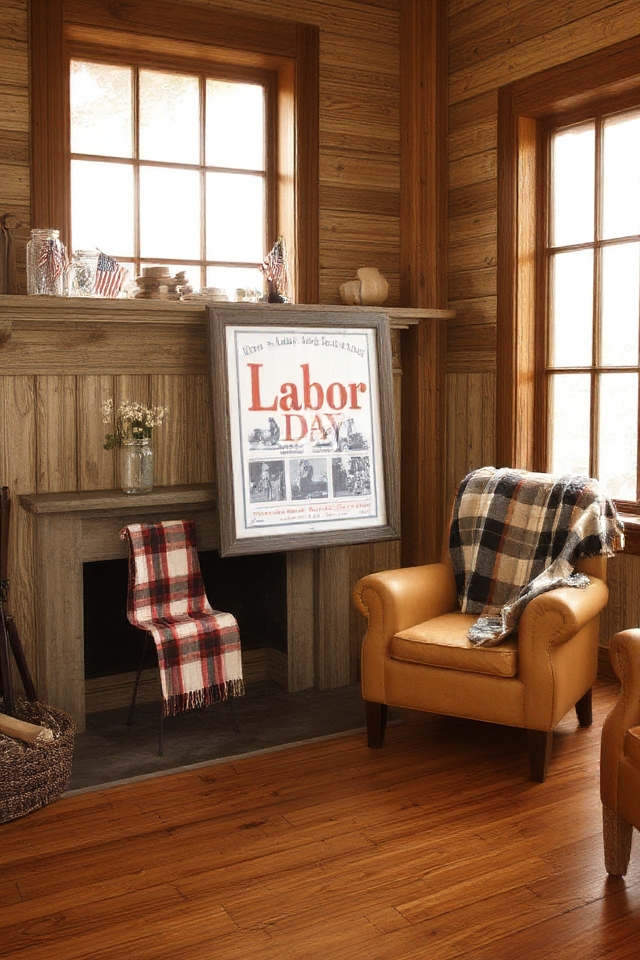 nostalgic labor day decor