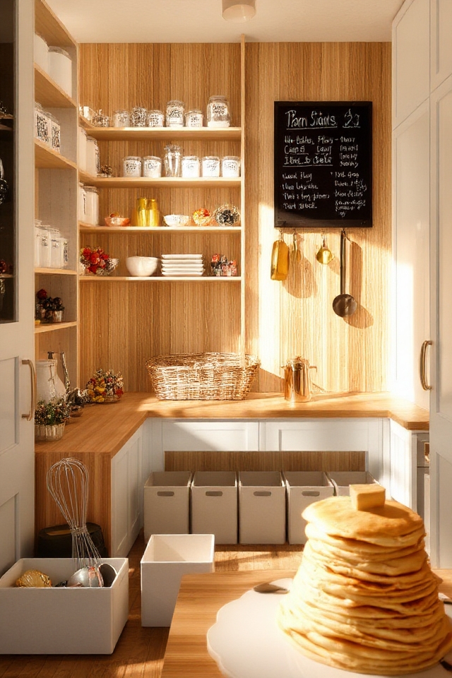 organized pancake making essentials