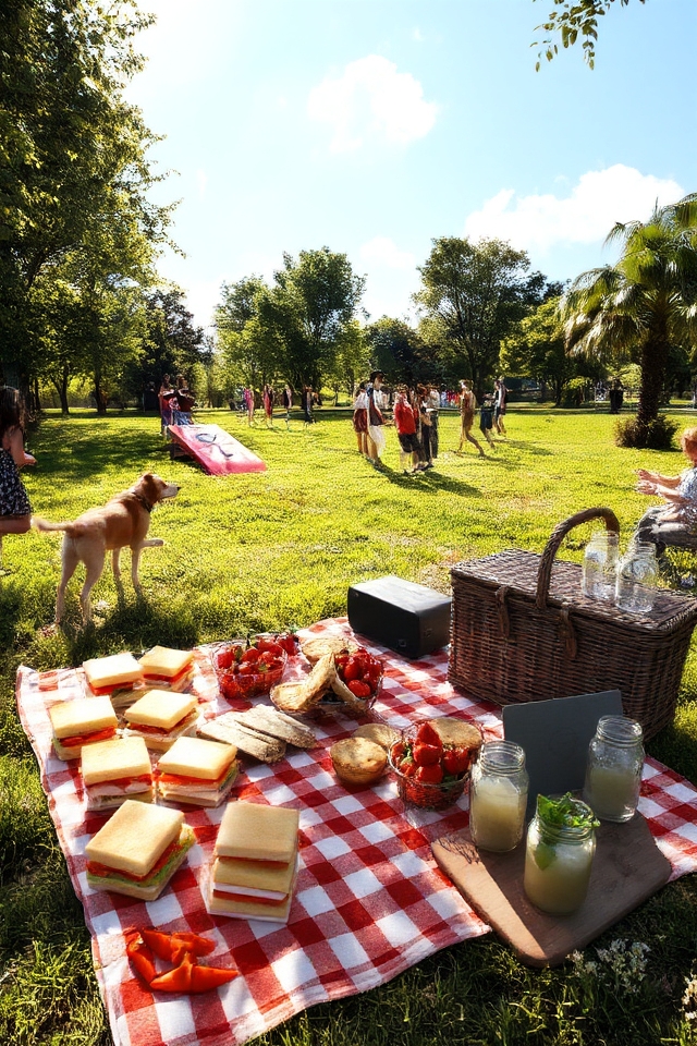 outdoor picnic celebration fun