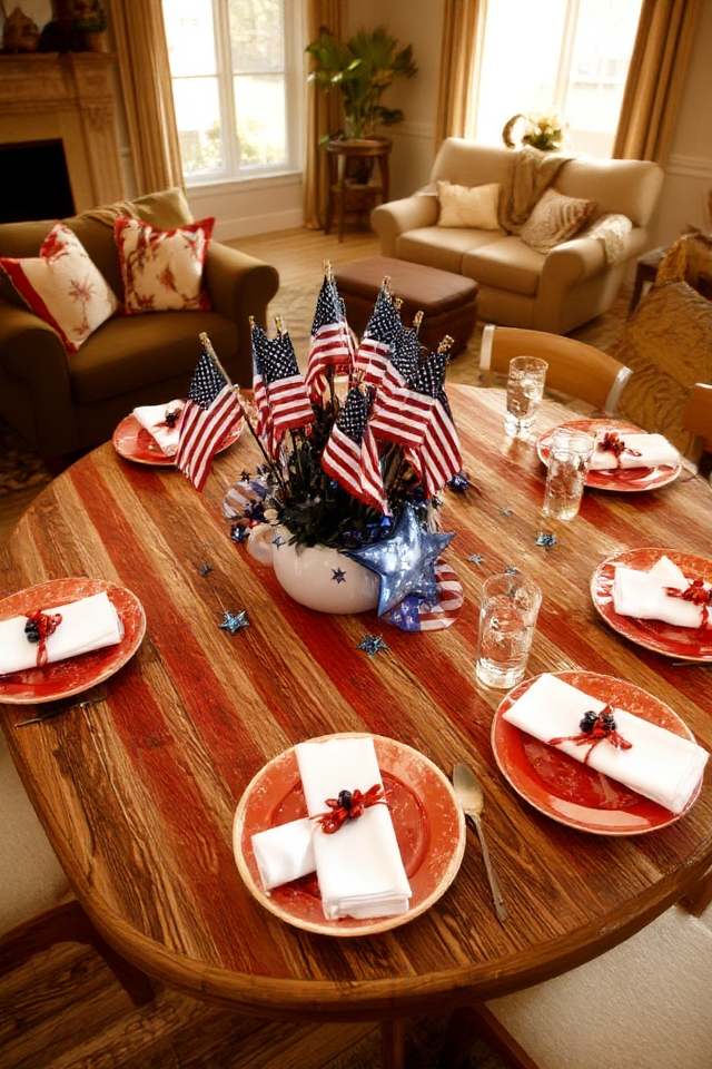 patriot day themed tableware