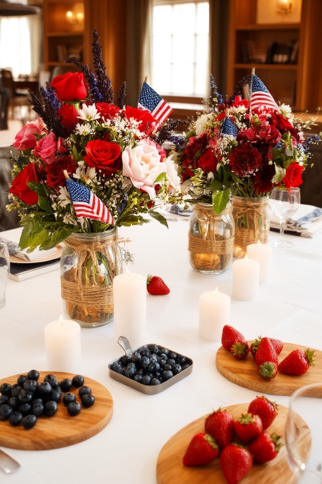 patriotic flower centerpieces idea
