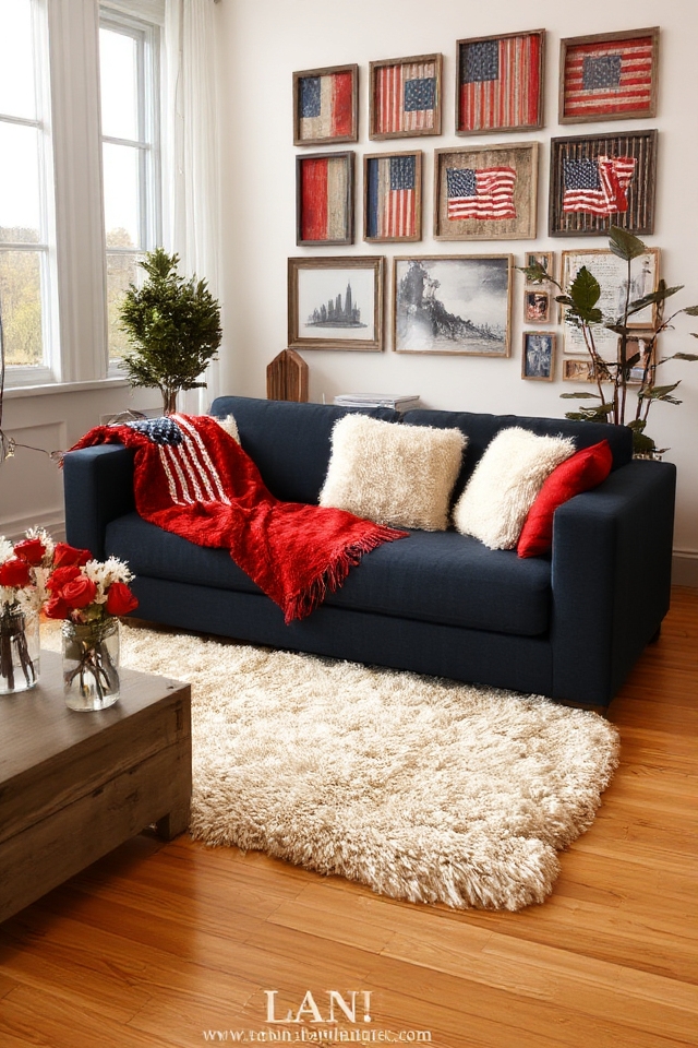 patriotic living room decor