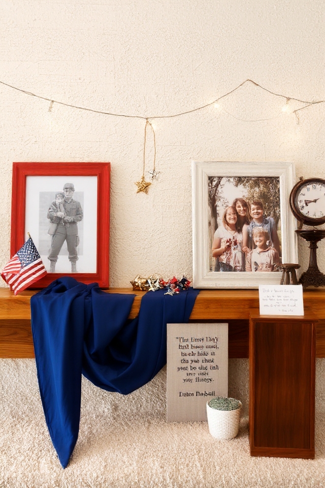patriotic photo collage display
