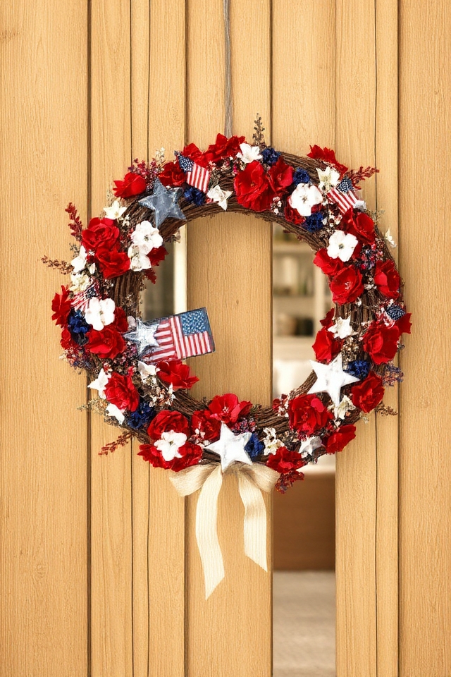 patriotic wreath crafting project