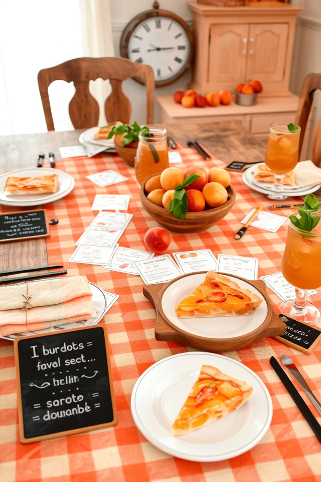 peach trivia game celebration