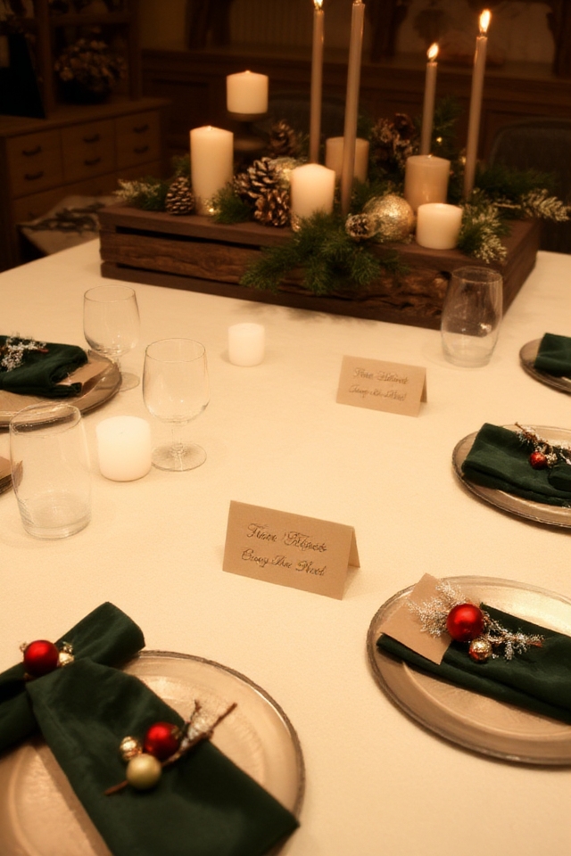 personalized festive place cards