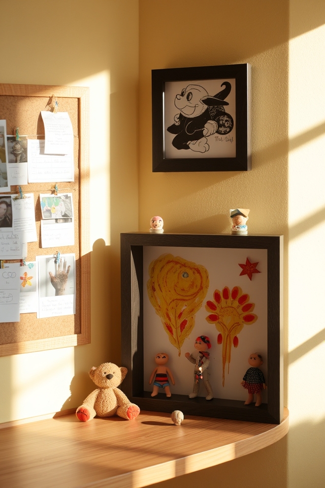 personalized memory showcases displayed