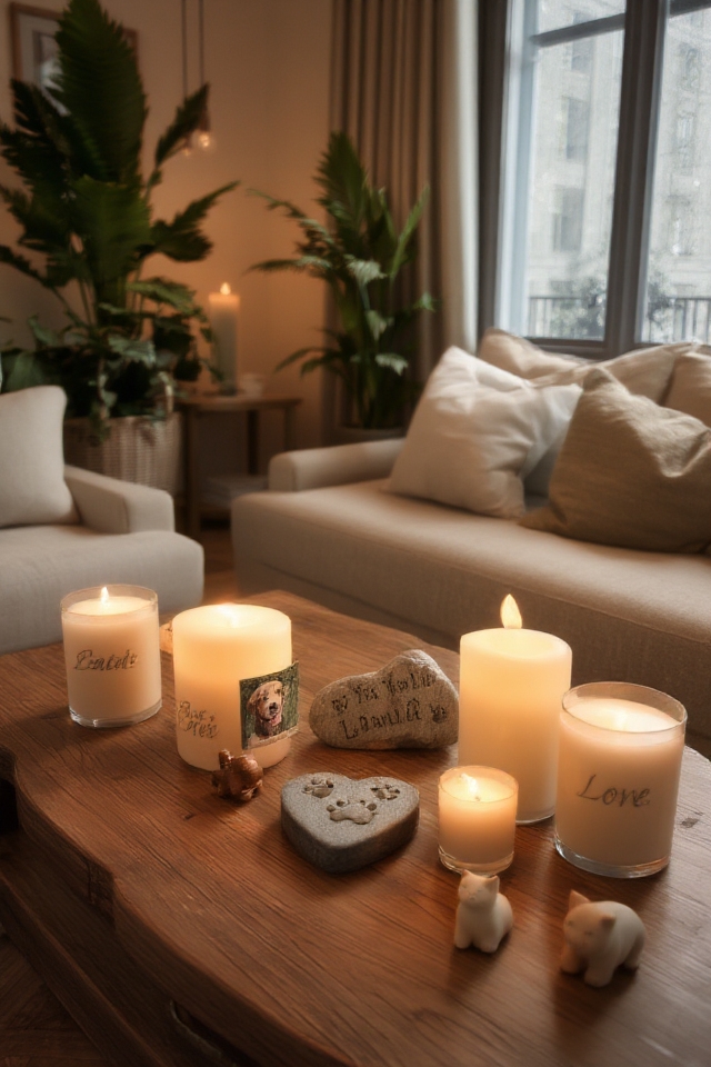 personalized pet memorial candles