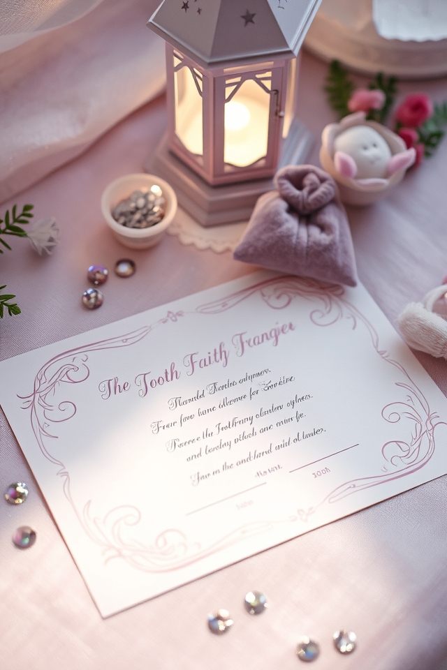 personalized tooth fairy certificates