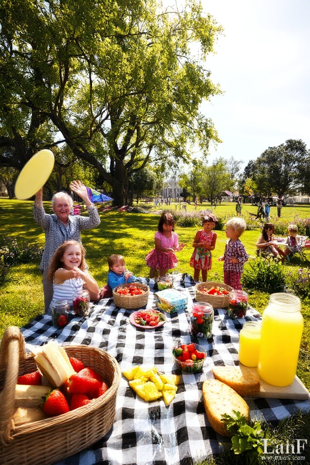 picnic with homemade treats