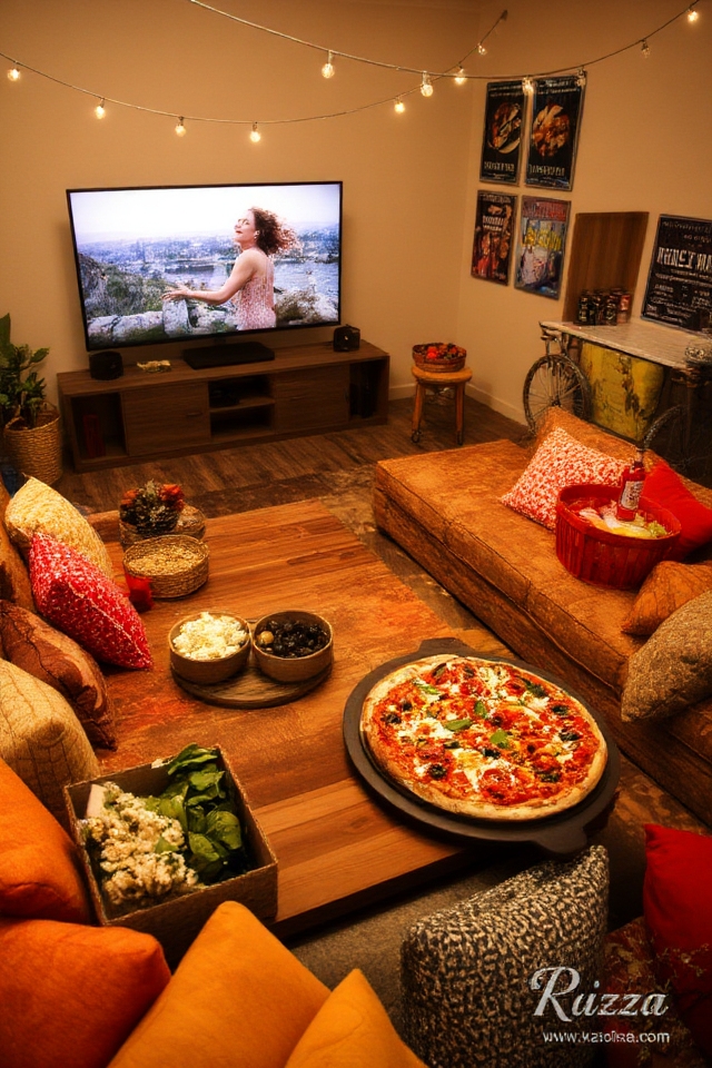 pizza party movie night