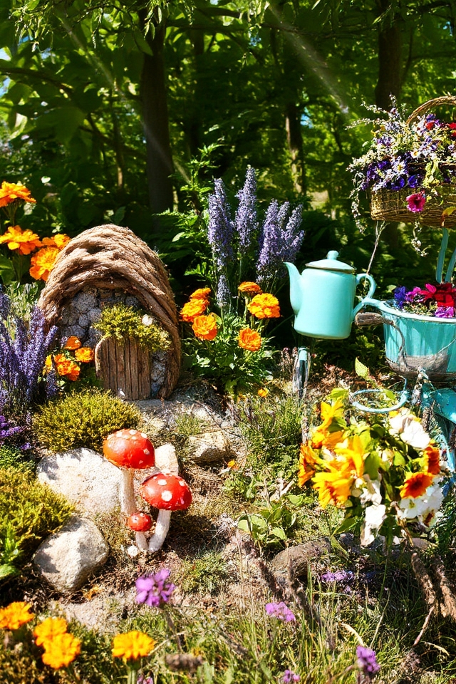playful garden decorations enhance charm