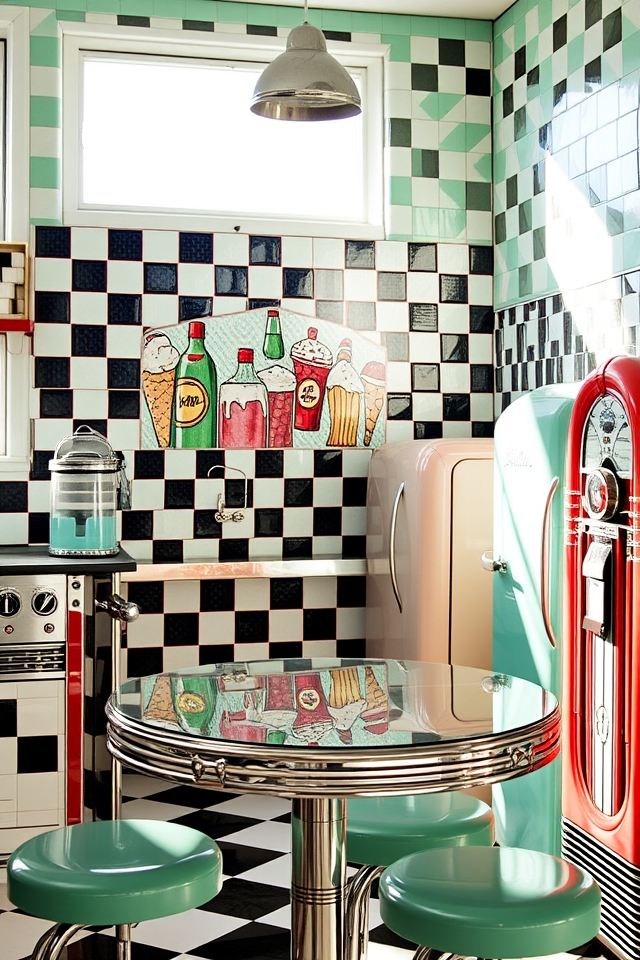 playful retro kitchen designs