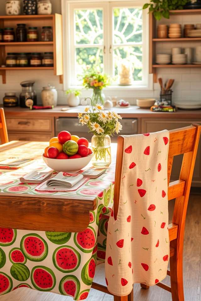 playful watermelon kitchen decor