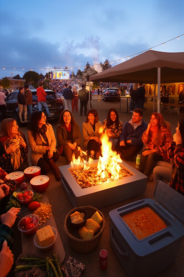 portable warmth for gatherings